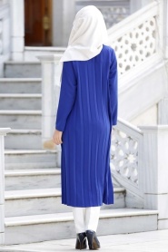Tunic - Sax Blue Hijab Tunic 5043SX - Thumbnail