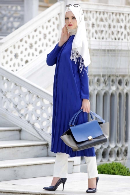 Tunic - Sax Blue Hijab Tunic 5043SX
