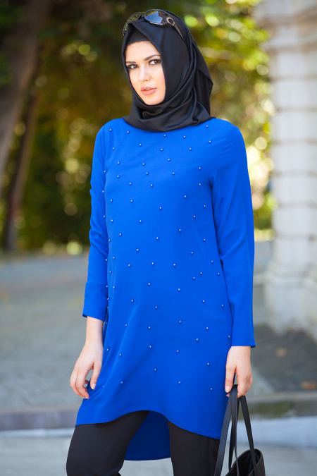 Tunic - Sax Blue Hijab Tunic 5084SX