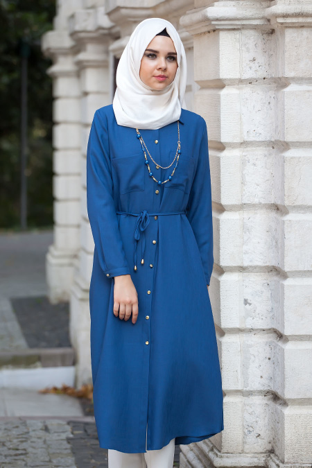 Tunic - Sax Blue Hijab Tunic 5092SX