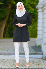 Tunic - Sax Blue Hijab Tunic 6115SX - Thumbnail