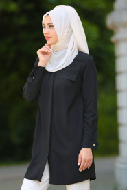 Tunic - Sax Blue Hijab Tunic 6115SX - Thumbnail