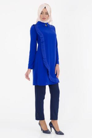 Tunic - Sax Blue Hijab Tunic 6151SX - 2