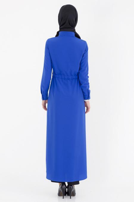 Tunic - Sax Blue Hijab Tunic 6153SX - 3