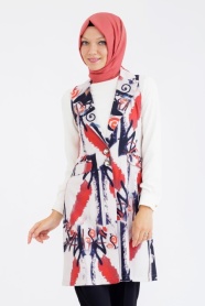 Tunic - Stone Hijab Tunic 6144TAS - Thumbnail