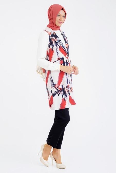 Tunic - Stone Hijab Tunic 6144TAS - 2