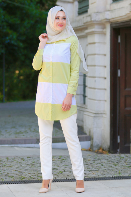 Tunic - Yellow Hijab Tunic 6131SR