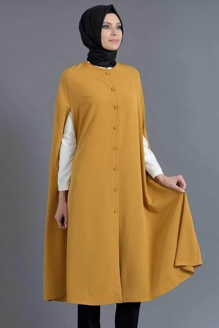 Tunic - Yellowish Brown Hijab Tunic 6110TB - 2