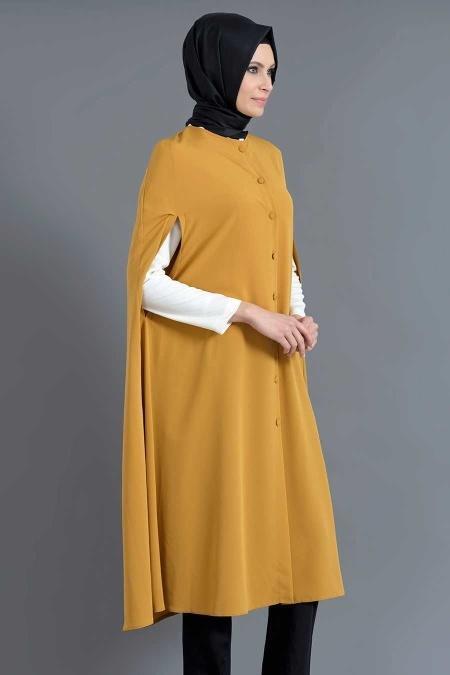 Tunic - Yellowish Brown Hijab Tunic 6110TB - 3