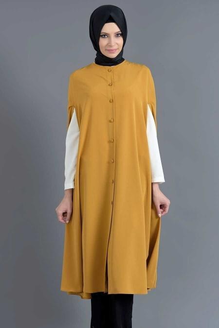 Tunic - Yellowish Brown Hijab Tunic 6110TB - 4