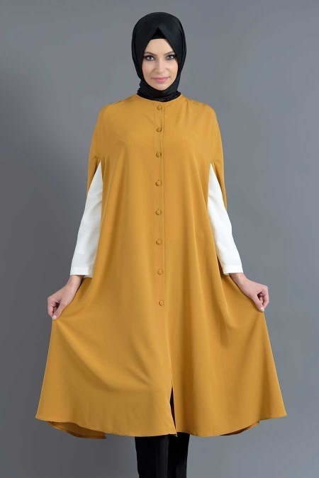 Tunic - Yellowish Brown Hijab Tunic 6110TB