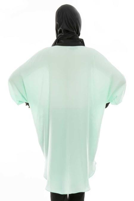 GRL - Yarasa Kol Mint Tesettür Tunik 3386MINTS - 3