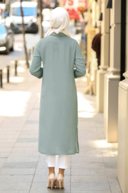 Vert Amande - Nayla Collection - Tunique Hijab 2352CY - Thumbnail