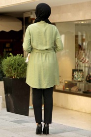 Vert D'arachide - Neva Style - Hijab Chemise - 39190FY - Thumbnail