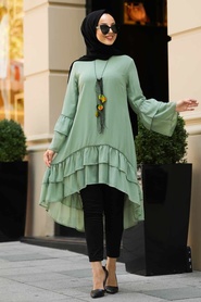 Vert D'arachide - Neva Style - Tunique Hijab - 39260FY - Thumbnail