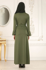 Vert - Nayla Collection - Robe Hijab 51350Y - Thumbnail