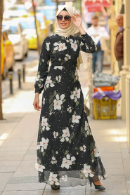 Vert - Nayla Collection - Robe Hijab 81533Y - Thumbnail