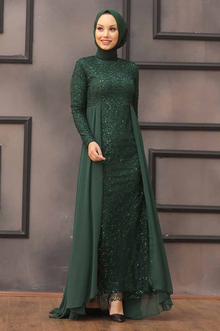 Vert - Nayla Collection - Robes de Soirée 90000Y