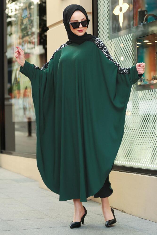 Vert- Nayla Collection - Tunique Hijab 6249Y - 2