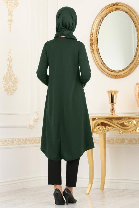 Vert - Nayla Collection - Tunique Hijab 79521Y - 2