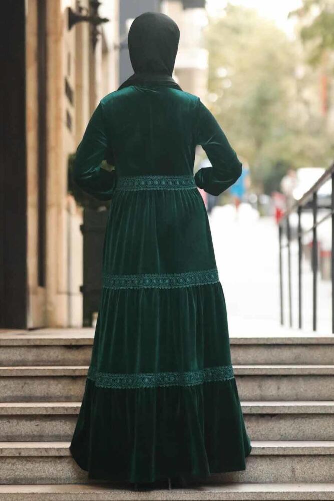 Vert - Neva Style - Robe Hijab - 50550Y - 3