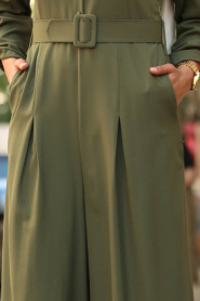 Vert - New Kenza - Robe Hijab 3153Y - Thumbnail