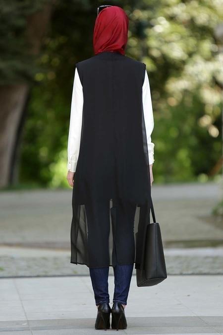 Vest - Black Hijab Vest 2020S - 3