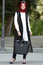 Vest - Black Hijab Vest 2020S - Thumbnail