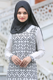 Vest - Black Hijab Vest 6146-01S - Thumbnail