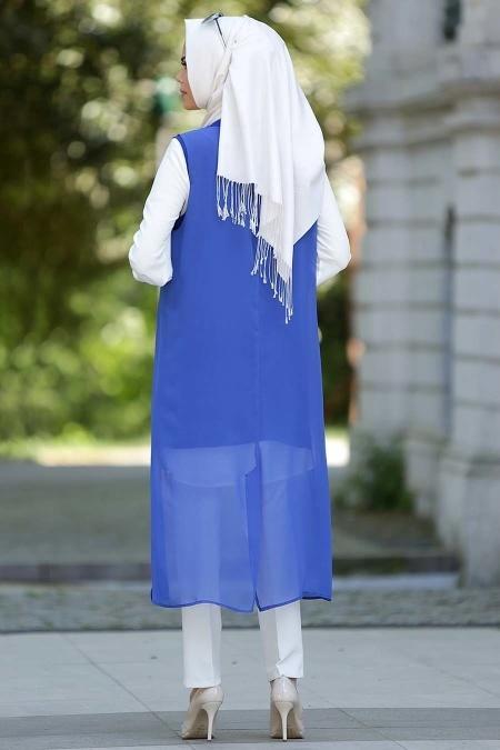 Vest - Sax Blue Hijab Vest 2020SX - 3