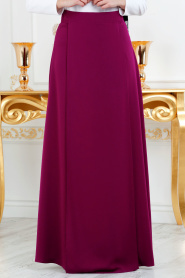 Violet Foncé - Neva Style - Jupe Hijab 2025MU - Thumbnail