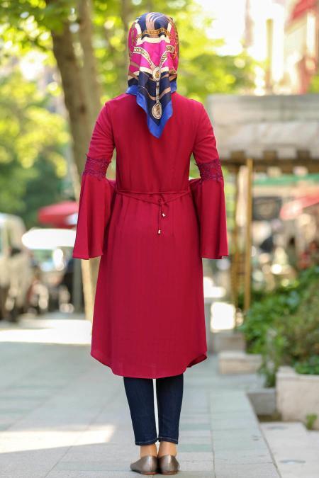 Violet Foncé - New Kenza - Tunique Hijab 2048MU - 2