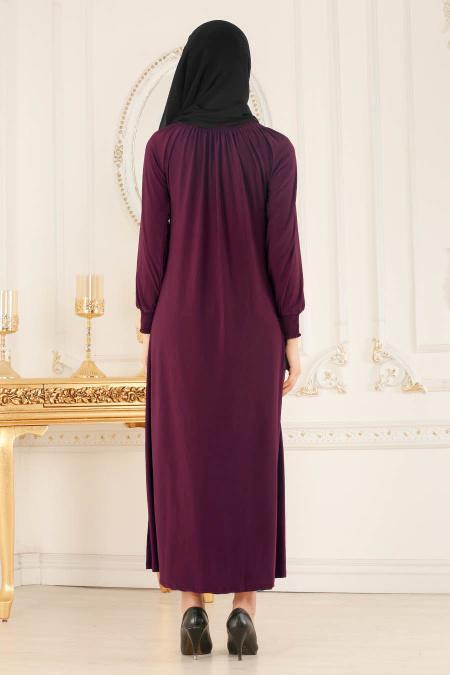 Violet - Nayla Collection - Abaya Turque 5220MOR - 2