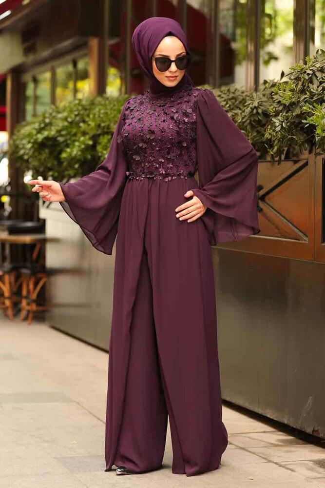 Violet - Nayla Collection - Combinaison Hijab - 3932MOR - 1