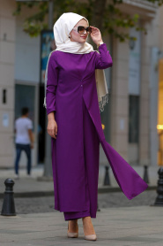 Violet - Nayla Collection - Combinaison Hijab 4145MOR - Thumbnail