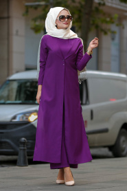 Violet - Nayla Collection - Combinaison Hijab 4145MOR - Thumbnail