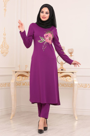 Violet-Nayla Collection - Combination Hijab 100294MOR - Thumbnail