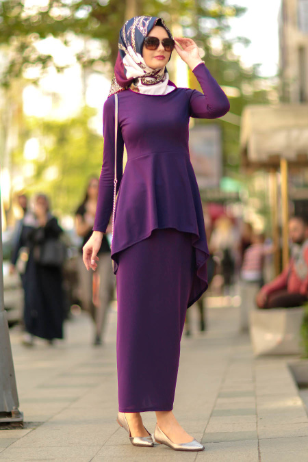 Violet - Nayla Collection - Combination Hijab 10280MOR