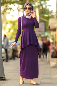 Violet - Nayla Collection - Combination Hijab 10280MOR - Thumbnail