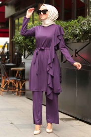 Violet - Nayla Collection - Combination Hijab - 2207MOR - Thumbnail