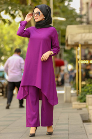 Violet - Nayla Collection - Combination Hijab 41440MOR - Thumbnail