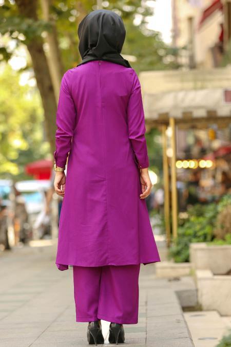 Violet - Nayla Collection - Combination Hijab 41440MOR - 2