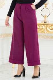 Violet- Nayla Collection - Hijab Pantalon 6072MOR - Thumbnail