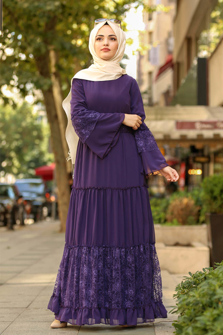 Violet - Nayla Collection - Robe Hijab 100415MOR