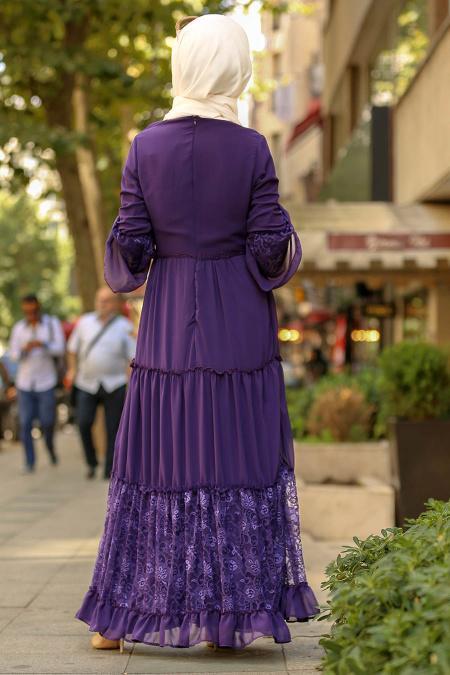 Violet - Nayla Collection - Robe Hijab 100415MOR - 2