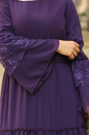Violet - Nayla Collection - Robe Hijab 100415MOR - Thumbnail