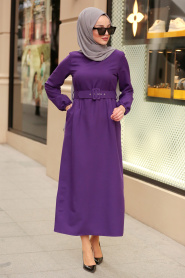 Violet - Nayla Collection - Robe Hijab 21010MOR - Thumbnail