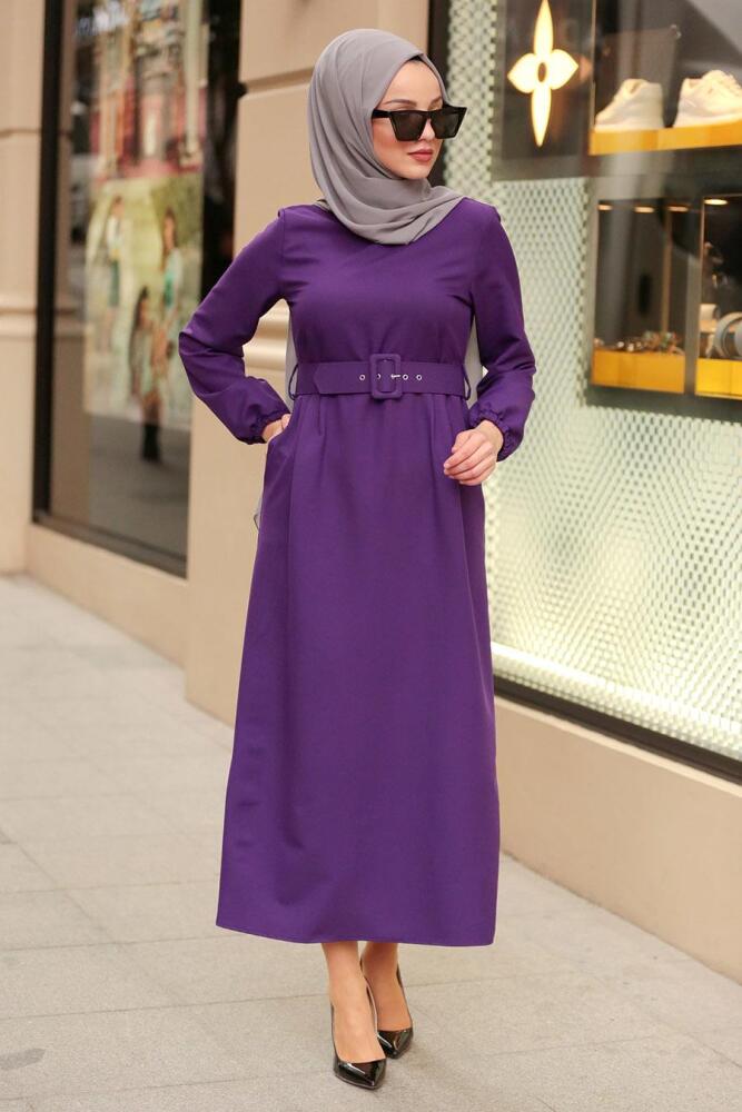 Violet - Nayla Collection - Robe Hijab 21010MOR - 1