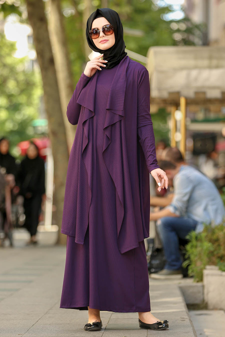 Violet- Nayla Collection - Robe Hijab 2354MOR