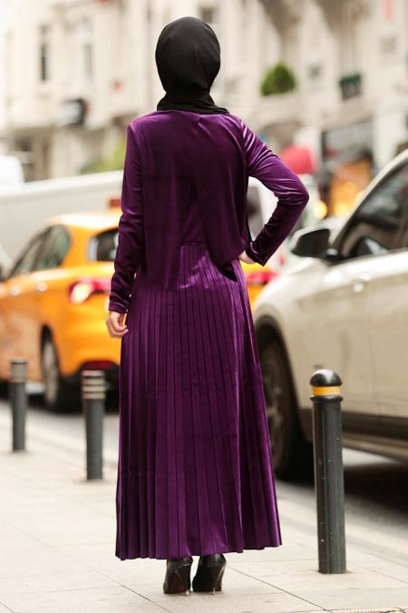 Violet - Nayla Collection - Robe Hijab 3194MOR - 2